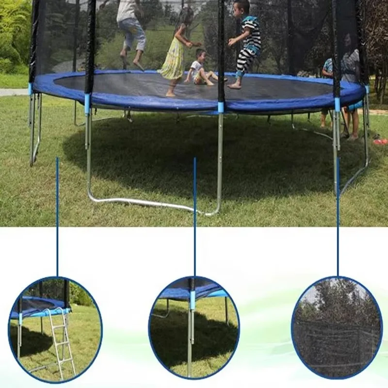 Wholesale 6-16 FT Outdoor Indoor Round Trampolines for Children and Adults Jumping Trampoline with Safety Net Fitness Equipment