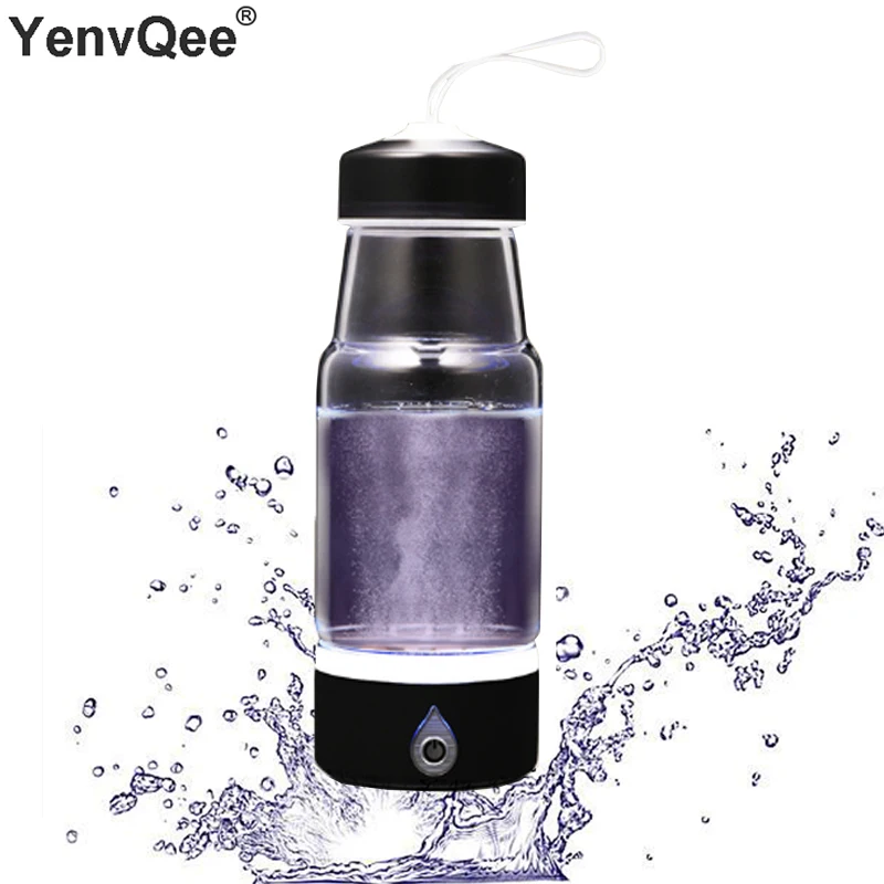 420ML Portable Rich Hydrogen Generator Cup Water Filter Ionizer Pure H2 Hydrogen alkaline Bottle Electrolysis Drink Hydrogen