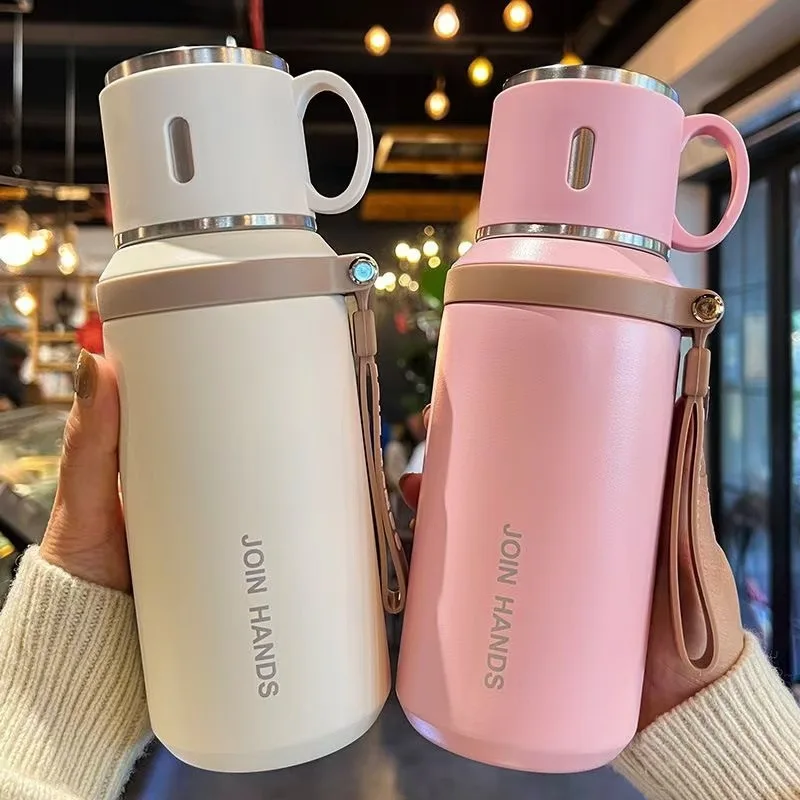 600ML Double Wall 316 Stainless Steel Hot Water Vacuum Flasks Thermos Cup Coffee Tea Milk Travel Mug Thermo Bottle Thermocup