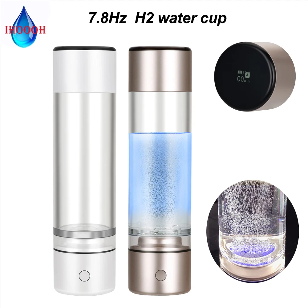 Smart Rich Hydrogen Water Generator Low Molecular Resonance 7.8Hz Water Bottle Super Anti Aging Small Molecule H2 Respiratory