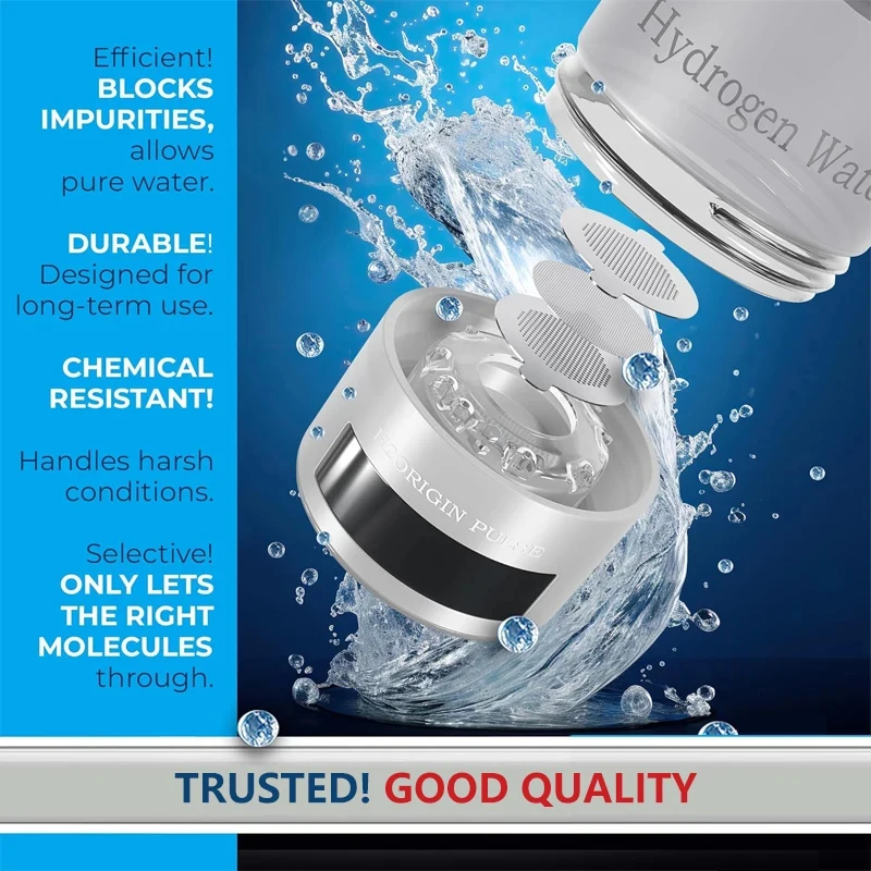 9000 PPB Hydrogen Water Bottle Generator Portable 3-in-1 Ionizer with Universal Adapter for Home Hydration