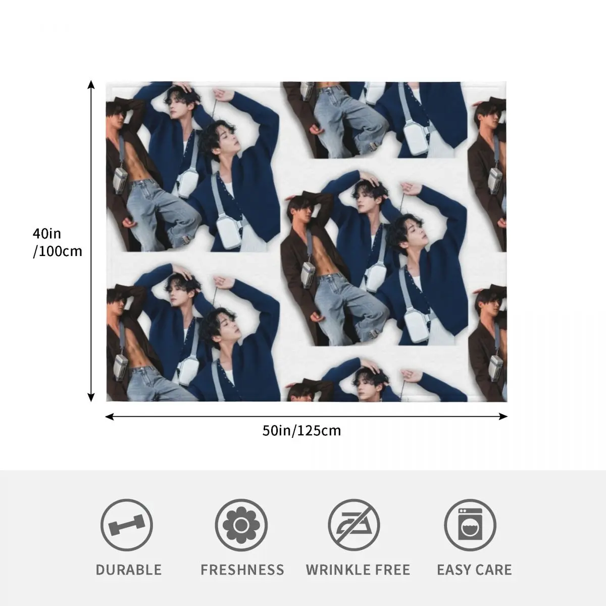 Rowoon SF9 Hot Throw Blanket Soft Luxury Brand blankets and throws Fashion Sofas For Decorative Sofa Shaggy Blankets