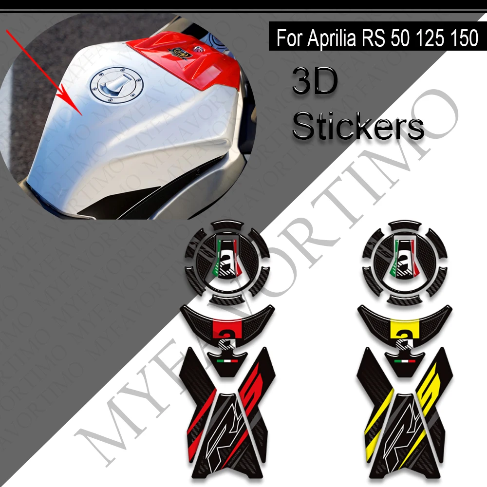For Aprilia RS RS4 RSV 50 125 150 GP 1000 R Factory Motorcycle Tank Pad Cap Tank Pad  Grips Gas Fuel Oil Kit Stickers Protection
