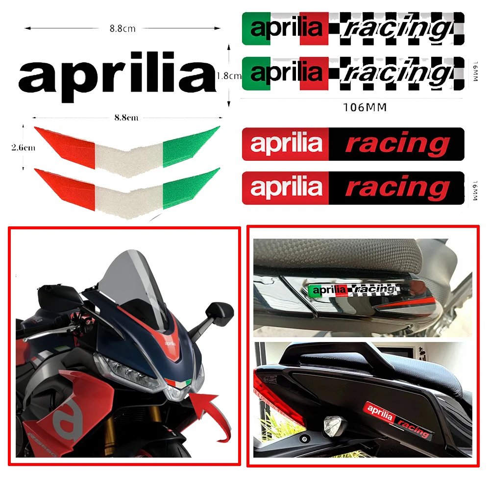 For Aprilia Stickers Motorcycle Accessories Decal GPR Tuono Tuareg Shiver SR GT RS RS660 RSV4 RS4 V4 900 750 660 457 200 150 125