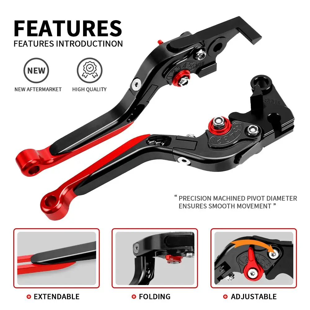 For APRILIA RS125 RS 125 2006 2007 2008 2009 2010 Motorcycle Accessories Brake Clutch Handle Levers Handlebrake Handle Grip Ends