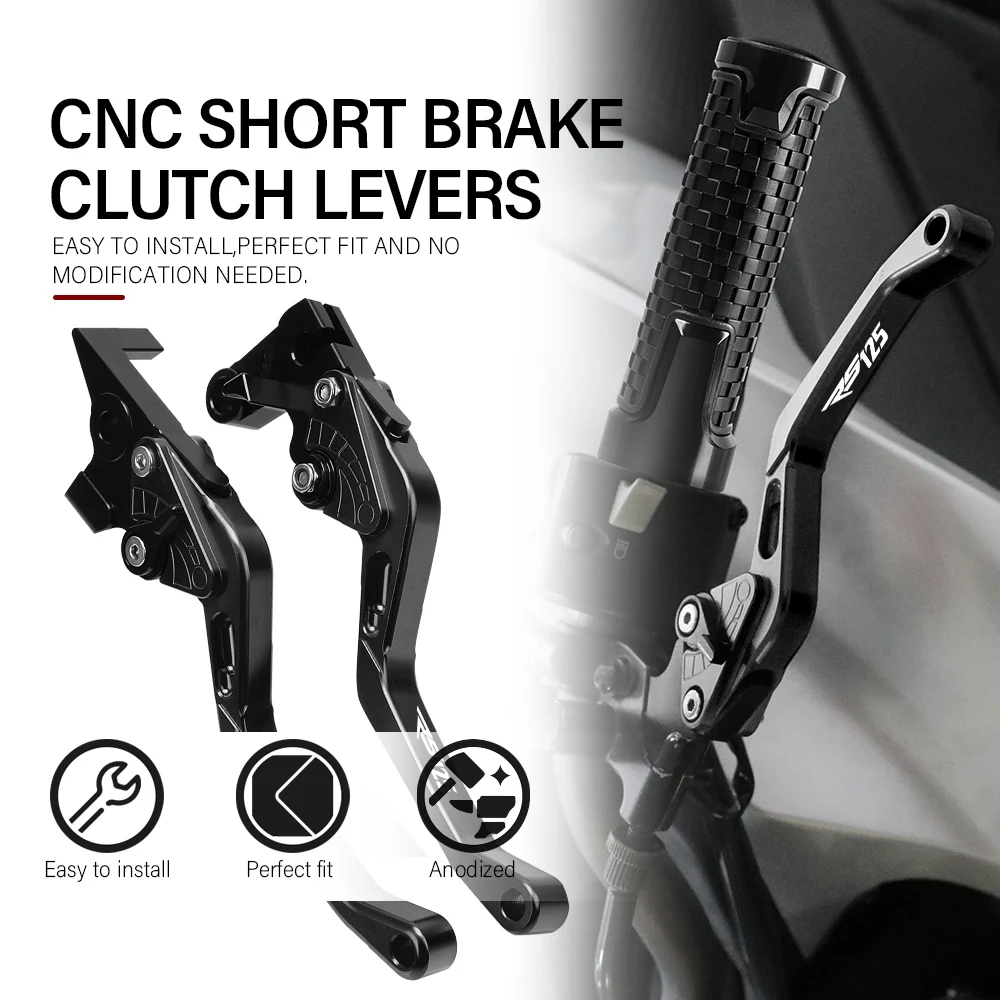 CNC Motorcycle Short Brake Clutch Levers Accessories For APRILIA RS125 1996 1997 1998 1999 2000 2001 2002 2003 2004 2005 RS 125