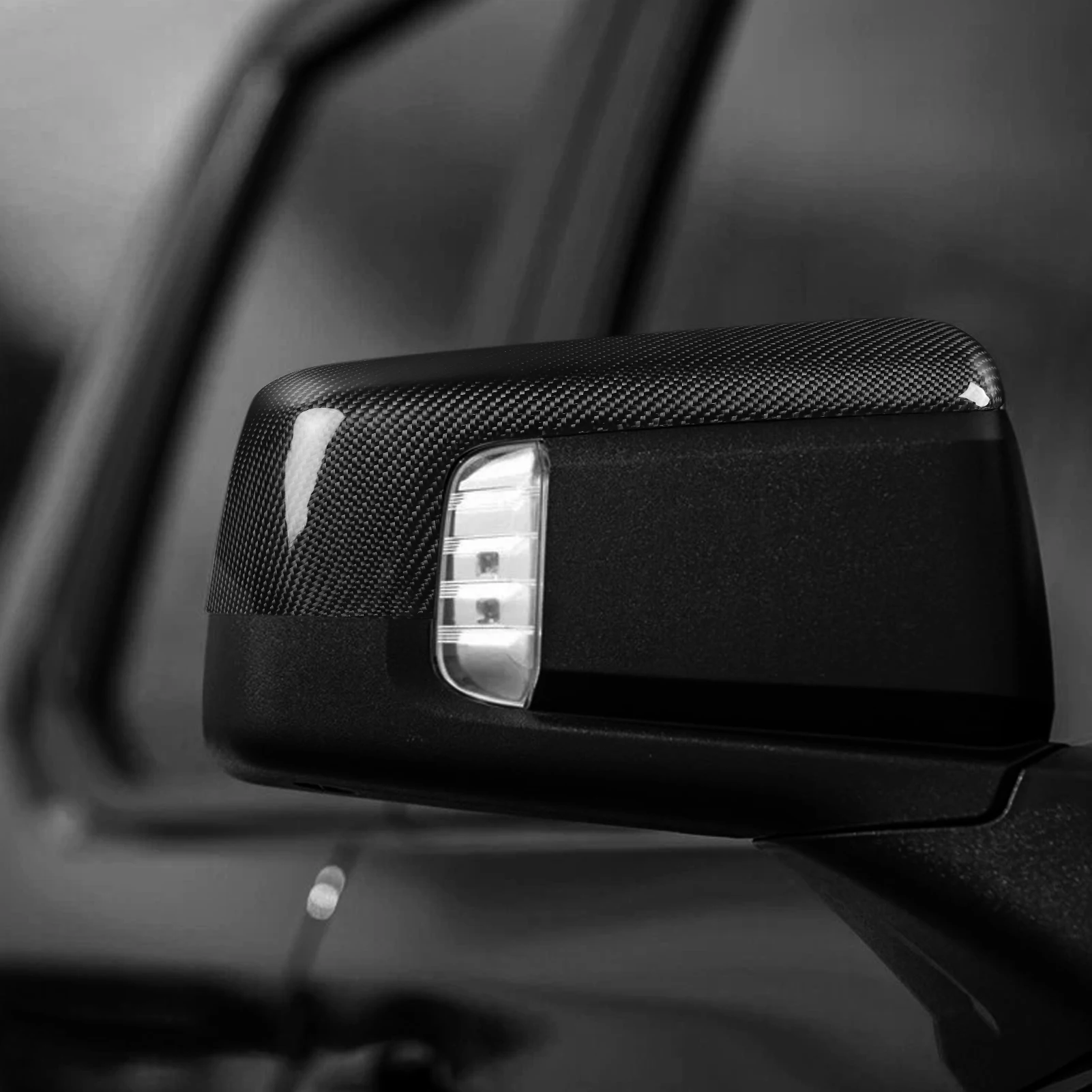 Real Carbon Fiber Rearview Side Mirror Cover Replacement Part For Silverado GMC Sierra 1500 19-25 Car Accessories Modification