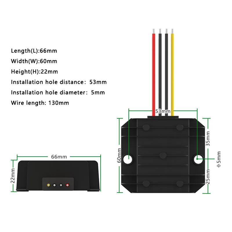 12V to 24V Converter DC 12V to 19V 13.8V 15V Power Booster Module 24V to 28V 36V 48V 53V 60V Inverter