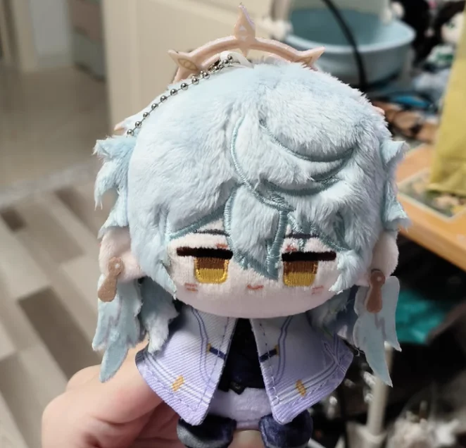10cm Honkai: Star Rail Plush Sunday Robin Firefly Black Swan Cute Plush Pendant Keychain Silver Golf  Toys Birthday Blade