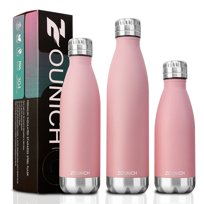1PC Double-Wall Insulated Vacuum Flask Thermos Bottles Coffee Tea Milk Travel Mug Water Bottle Thermcup 350ml/500ml/650ml