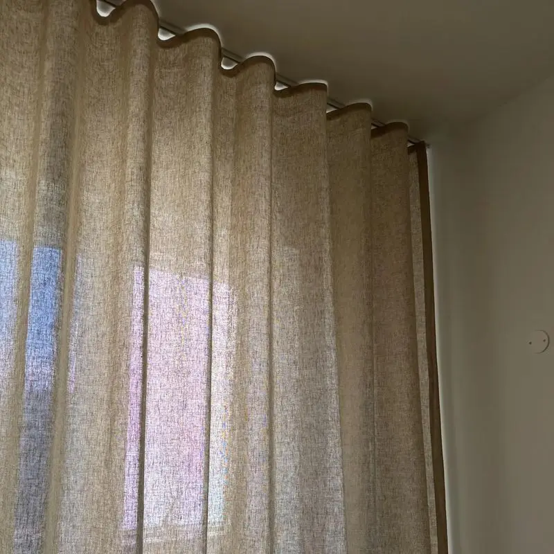 Silent S Fold Wave Curtain Track Pulley System Rail Line Runner Cable Wheel Roller Hooks for Home Decor