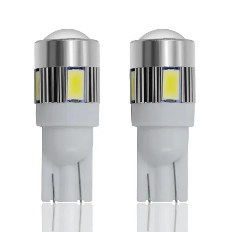 2/4/10PCS CANBUS T10 W5W 194 LED Bulb 5630/6SMD 12V Car Interior Reading Lamp Clearance Lights License Plate Bulbs Signal Light