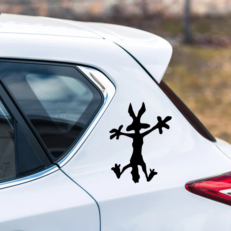 Interesting Car Stickers For Coyote Crash Койот Motorcycle Decal High-quality waterproof PVC Windshield Auto Accessories