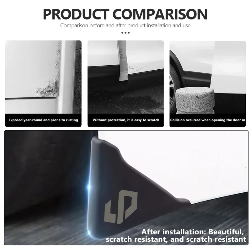 Car Door Corner Protector Silicone Anti Collision Guard for Leapmotor C10 C16 T03 S01 C11 C01 Auto Accessories