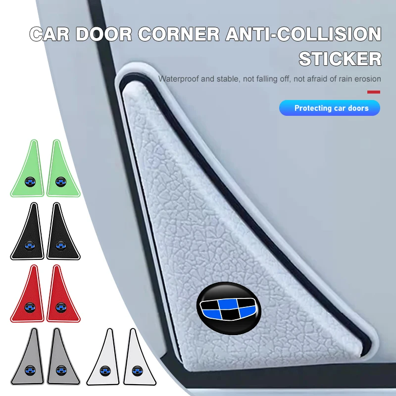 2Pcs Car Door Corner Anti-Collision Stickers for Geely Coolray Monjaro Tugella Emgrand Anti-Scratch Protector Decals