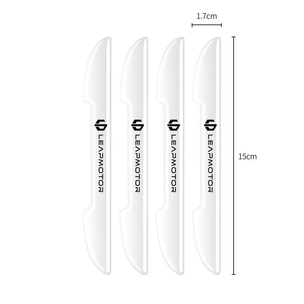 For Leapmotor C10 C11 C01 T03 C16 B10 Transparent Car Door Anti‑Collision Strip Anti‑Knock Door Edge Protector Auto Exterior Mod