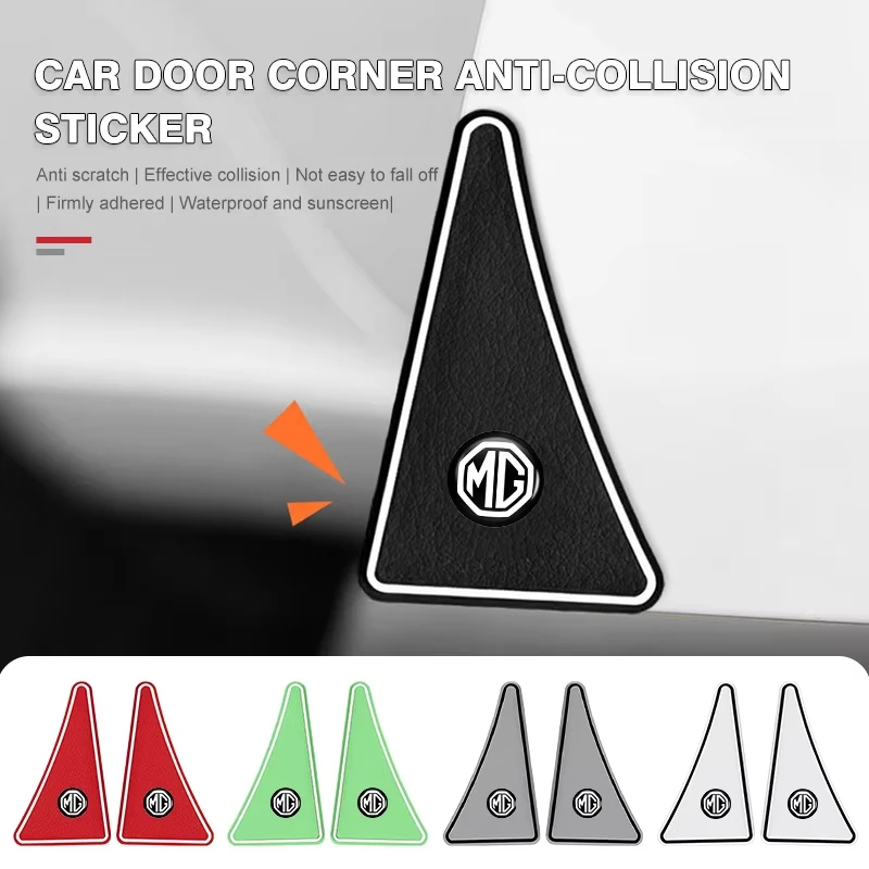 2Pcs Car Door Corner Anti-Collision Protective Covers Stickers For MG 6 3 5 7 TF ZR ZS HS GS GT Hector RX5 RX8 350 550