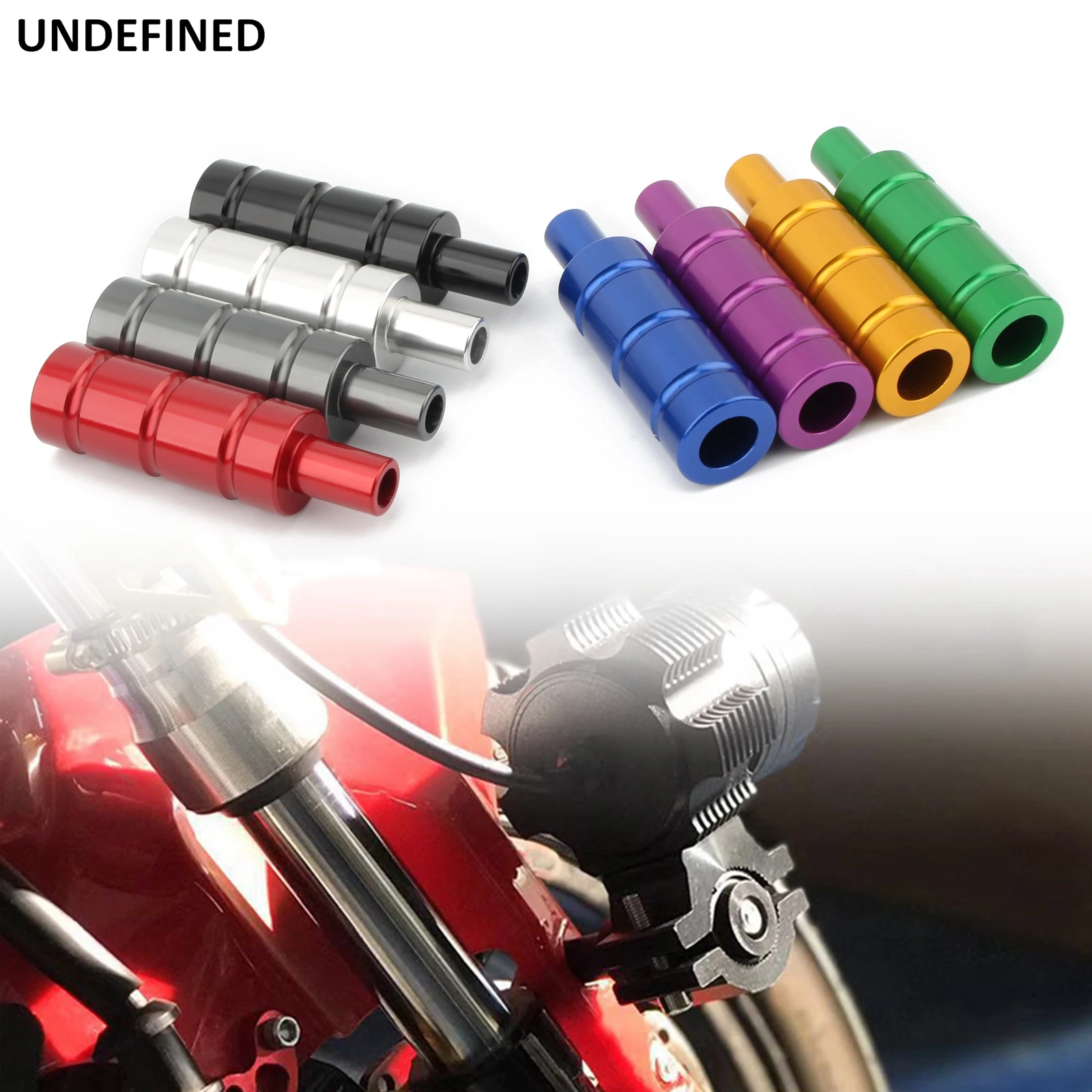 Motorcycle LED Fog Light Mounting Bracket Headlight Post Support Base M8 M6 Mount Bike Sport Tail Light Spotlight Universal