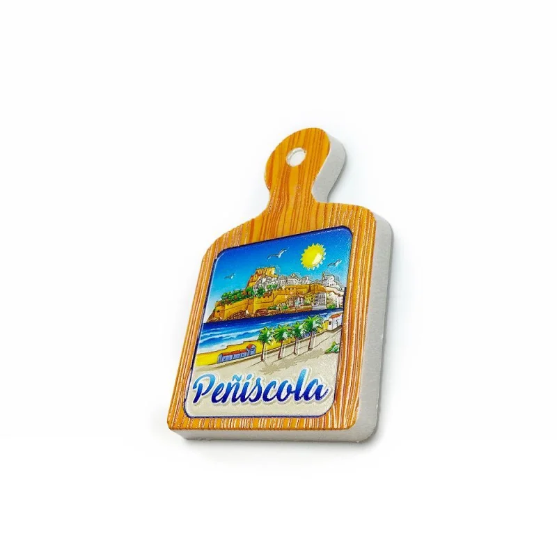 3D Resin Fridge Magnet Spain Peniscola Castle Seaside Souvenir Cute Magnets Home Decor Refrigerator Magnets