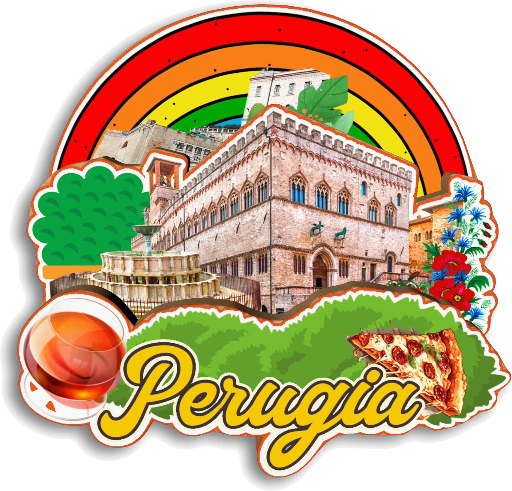 Verona Bari Perugia Tropea Italy Fridge Magnet Travel Souvenir Gift Handmade Decorative Refrigerator Sticker Home
