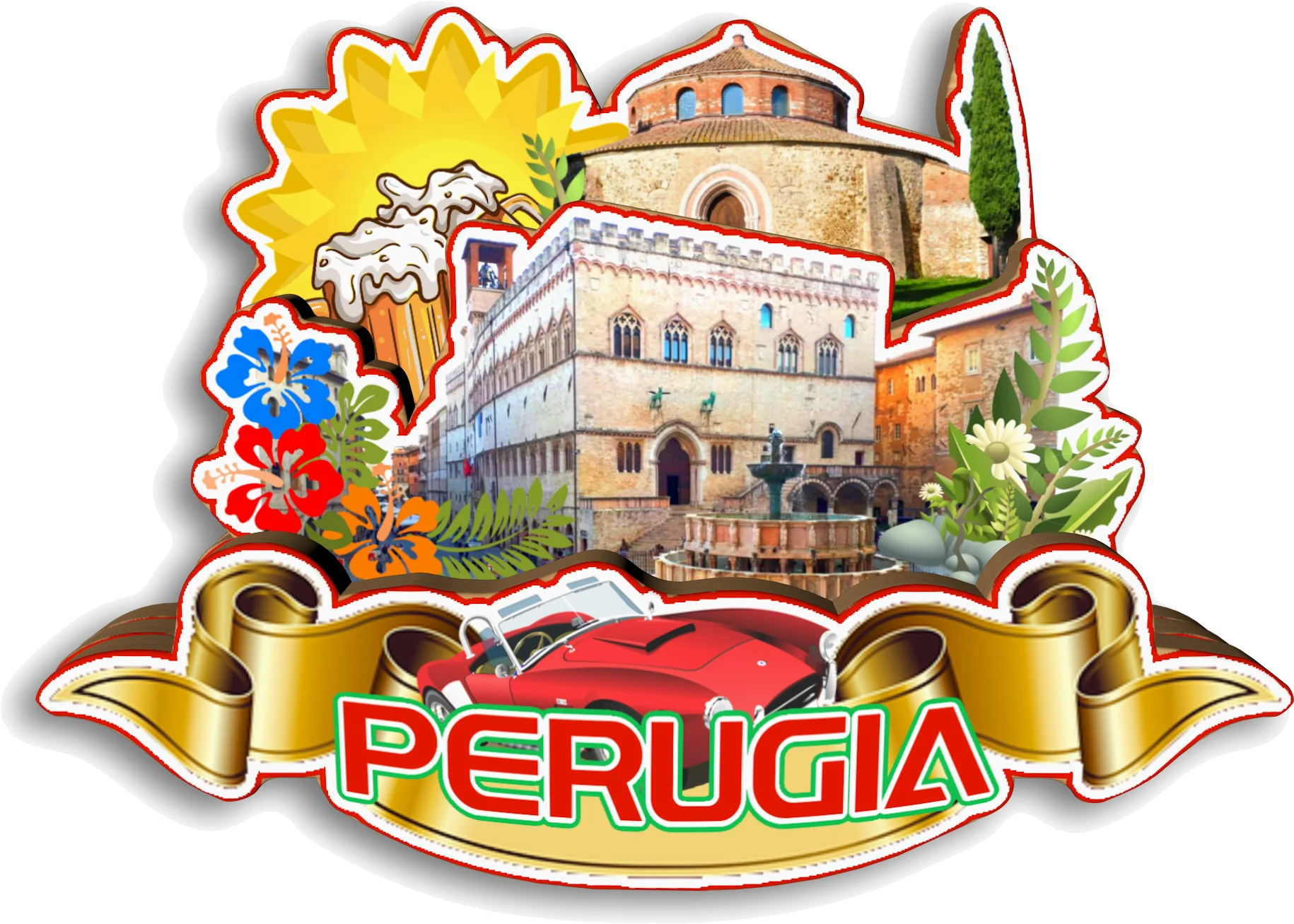 Verona Bari Perugia Tropea Italy Fridge Magnet Travel Souvenir Gift Handmade Decorative Refrigerator Sticker Home