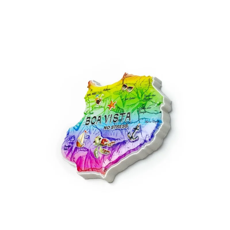 3D Resin Boa Vista (Cape Verde) Cute Fridge Magnet Imanes Nevera Magnet Frigo Room Decorations Home Decor Items