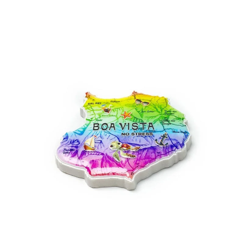 3D Resin Boa Vista (Cape Verde) Cute Fridge Magnet Imanes Nevera Magnet Frigo Room Decorations Home Decor Items