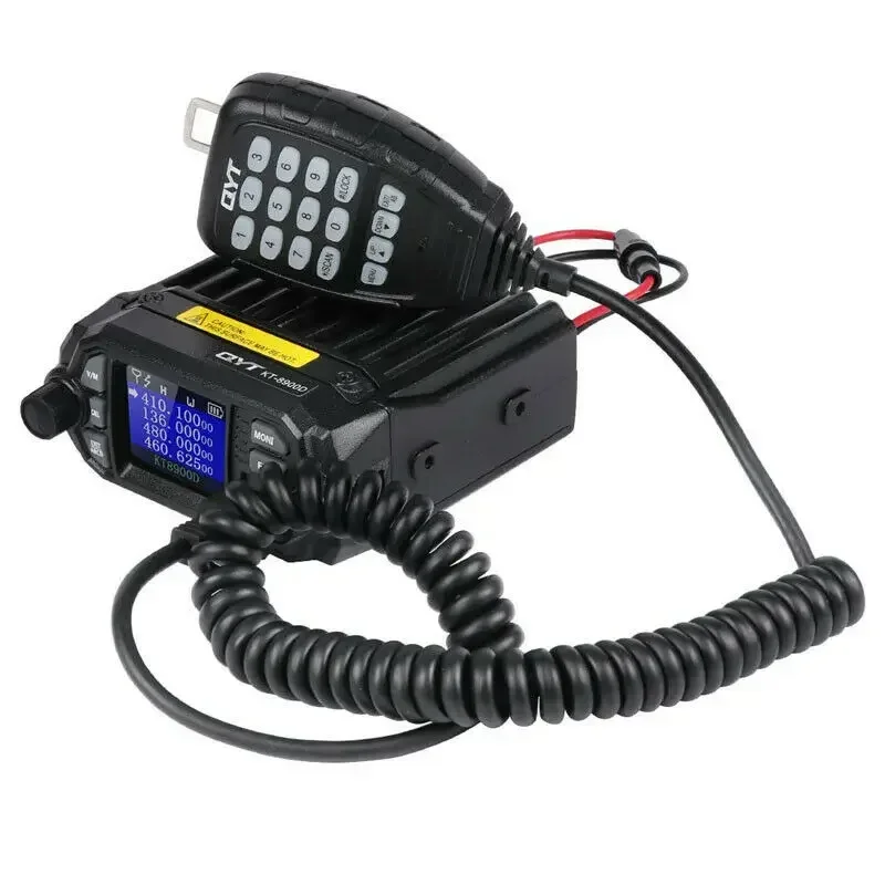 QYT KT-8900D Mini Mobile Radio 25W Dual Band UHF VHF Ham CB Car Radio FM Transceiver Station Walkie Talkie Communication KT8900D
