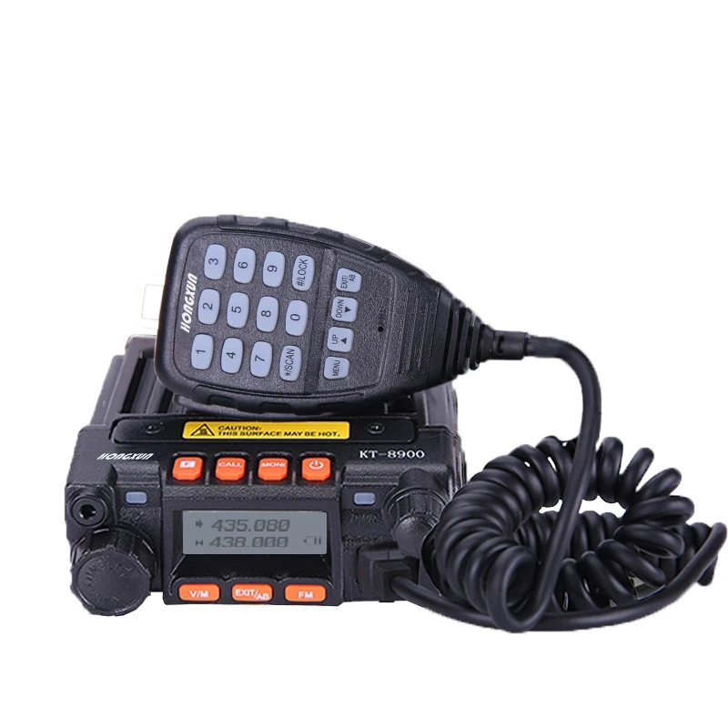 KT-8900 25W Portable Ham for Radio 50KM HF Transceiver with Mini Car Mobile Base VHF UHF Wireless Two-Way Intercom for Vehicles