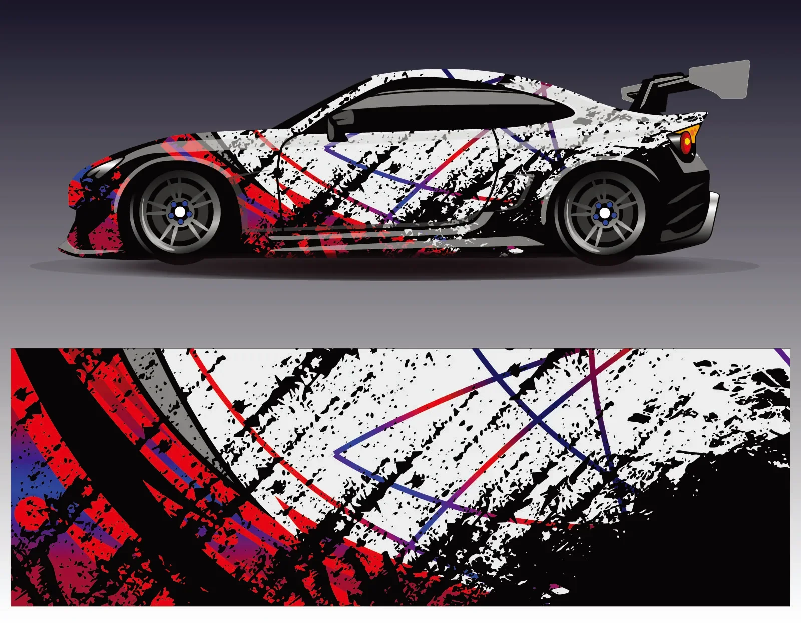 Red Stripe Car Sticker for Universal Car Sticker for Univers Vinyl on Left and Right Side Graphics Sticker Car Body Decoration