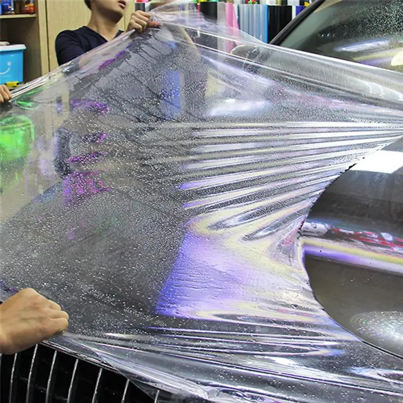 200CM Transparent Waterproof Nail Sticker Clear Vinyl Film With 3 Layers PPF Waterproof Nail Sticker Paint Film