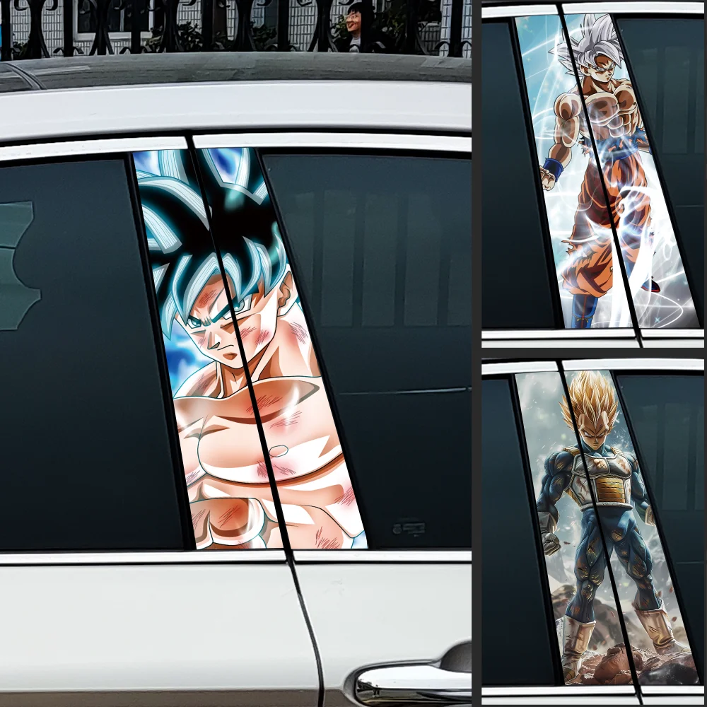 Son Goku Car Stickers Waterproof DIY Auto B-pillar Protective Decoration Cover Scratches Universal Vehicle Decals Accessories