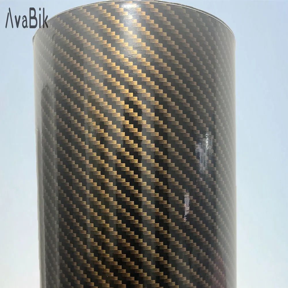 2D 5D 6D carbon fiber Gold Silver automot Sticker Car Decals for Vehicle Wraping Vinyl  Car Film Cover Auto tuning car universal