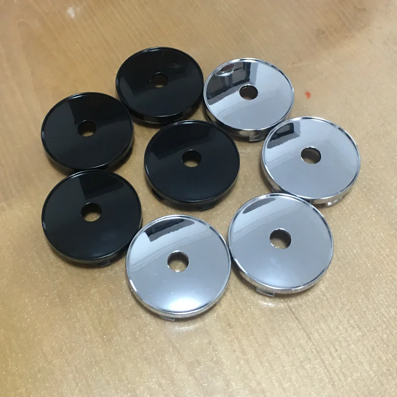 4pcs no logo sticker Car Wheel Center Hub Caps Outer diameter 60mm, inner diameter 58mm Universal alternative style hubcaps