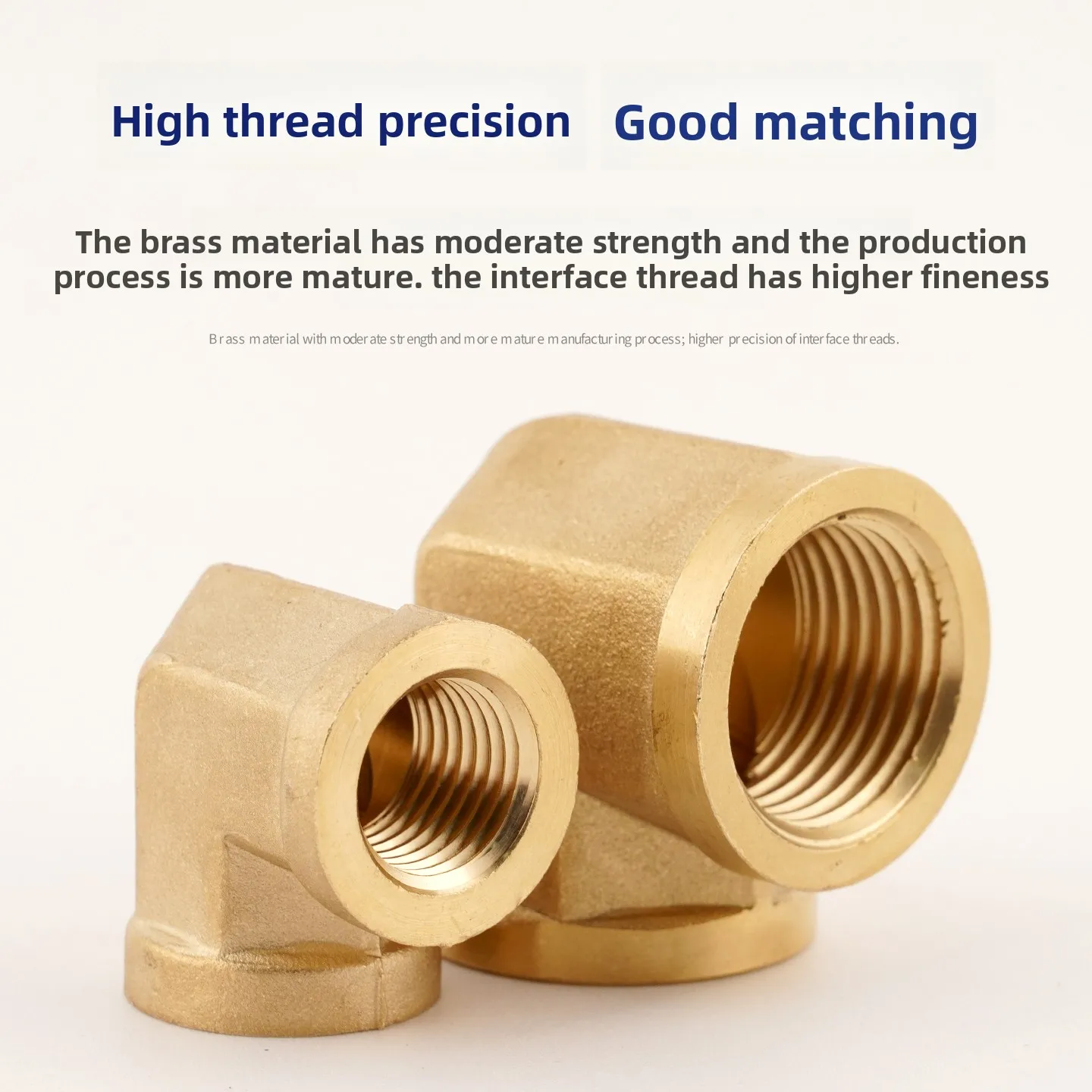 1,2,3,4 inch brass inner tube elbow, US standard NPT thread, 90-degree right-angle joint, flexible pipe fitting