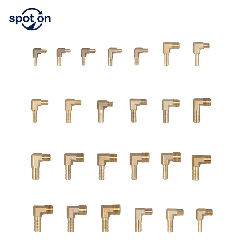 M5 M6 M8 M10 Metric Male X 4 5 6 8 10 mm Hose Barb Elbow 90 Degree Brass Pipe Fitting Connector Home Garden Water Gas Oil