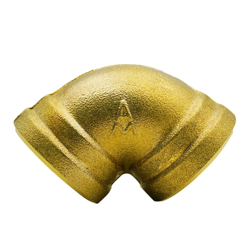 Brass thickened double 90 degree elbow direct internal thread 4 minutes 6 minutes 1 inch DN15DN20 project