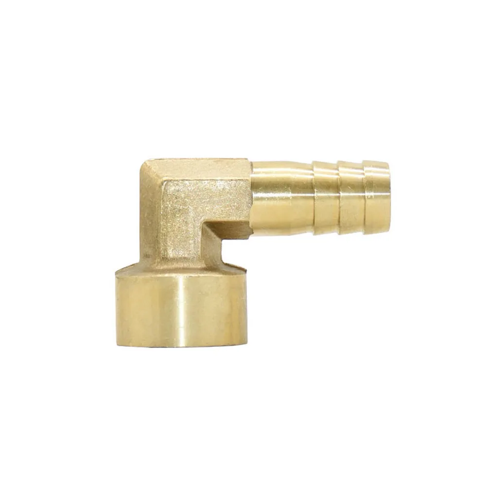 12/14/16/19mm Brass Hose Barb Connector Elbow 1/2 Male Female Thread 90 Degree Copper Water Pipe Fitting Coupler