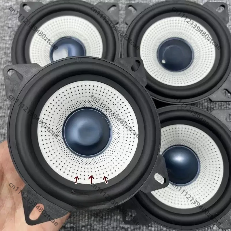 4 Inch Mid Bass Tweeter Speaker Kit Plug & Play Van Truck Universal HiFi Audio Modification Sound Upgrade Replacement Horn
