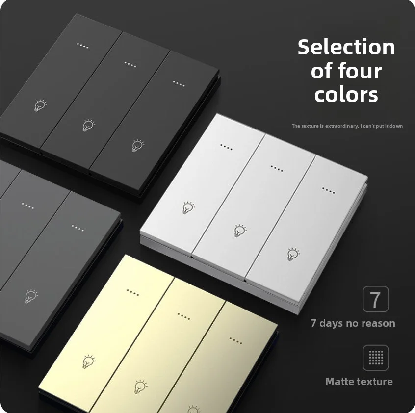 Tuya Bluetooth Mesh Smart Switch App Remote Control Voice Control No Network Required Hotel Home Zero Fire Edition Smart Switch