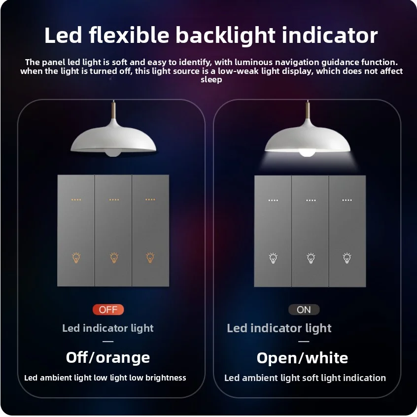 Tuya Bluetooth Mesh Smart Switch App Remote Control Voice Control No Network Required Hotel Home Zero Fire Edition Smart Switch