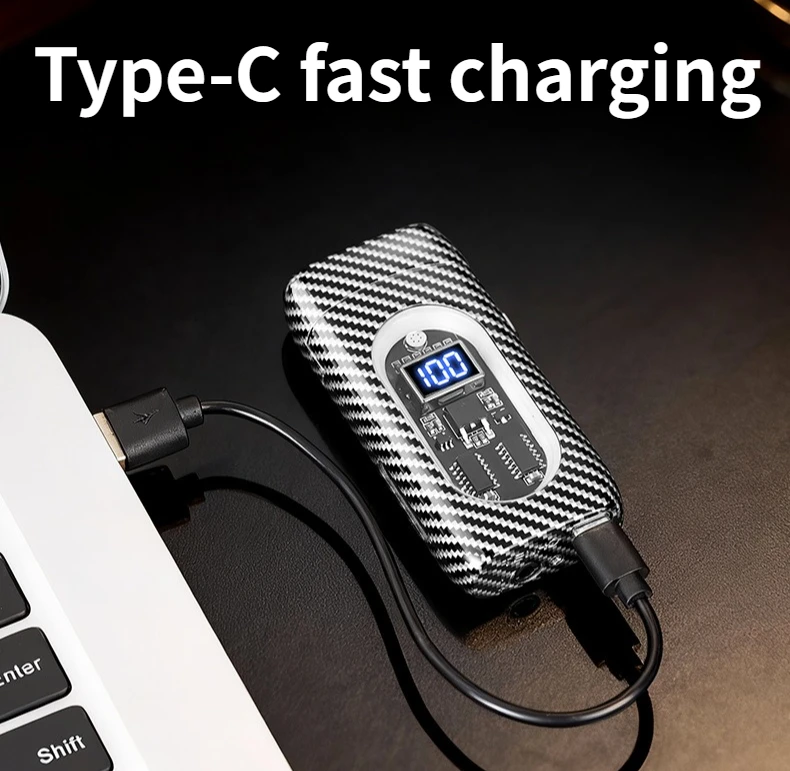 Creative Intelligent Voice Control Multiple Ignition Methods Windproof Dual Fire Switchable Lighter