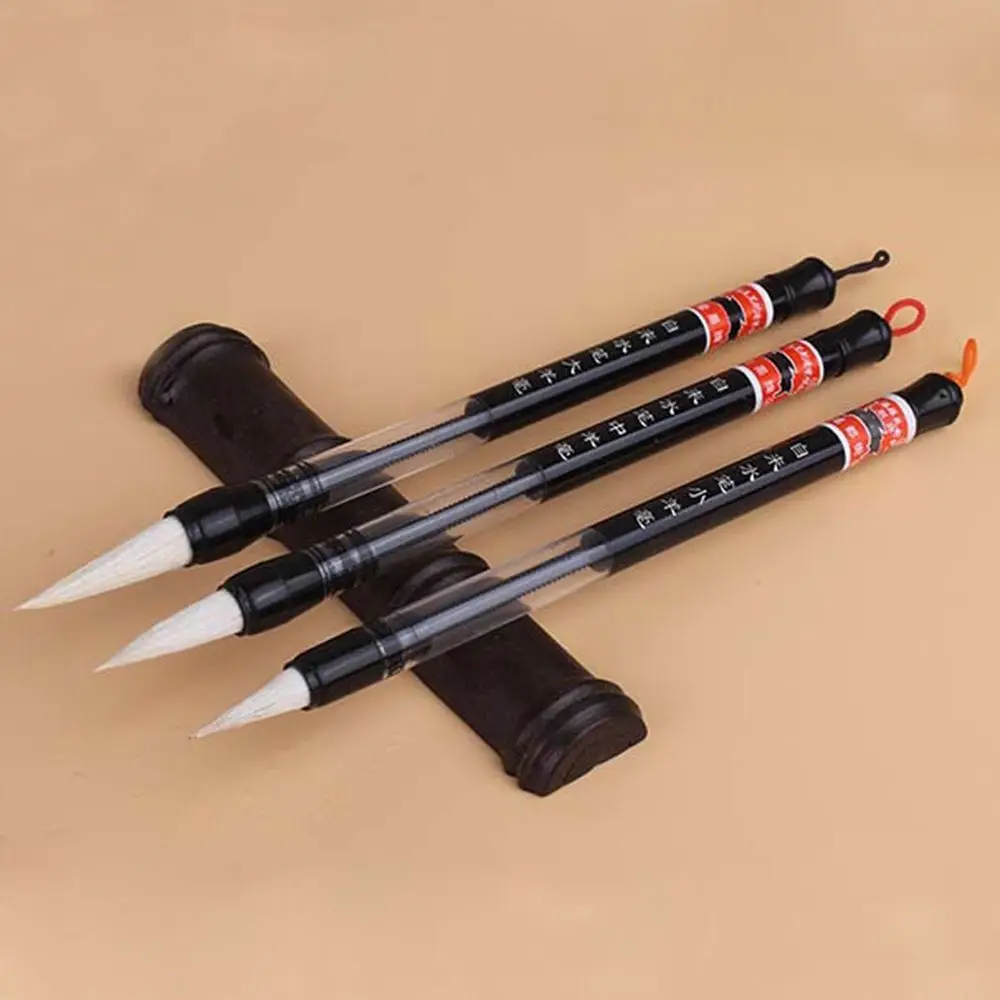 Practice Automatic Goat Hair Reusable Writing Drawing Pen Water Brush Pen Chinese Japanese Calligraphy Piston Water Ink Brush
