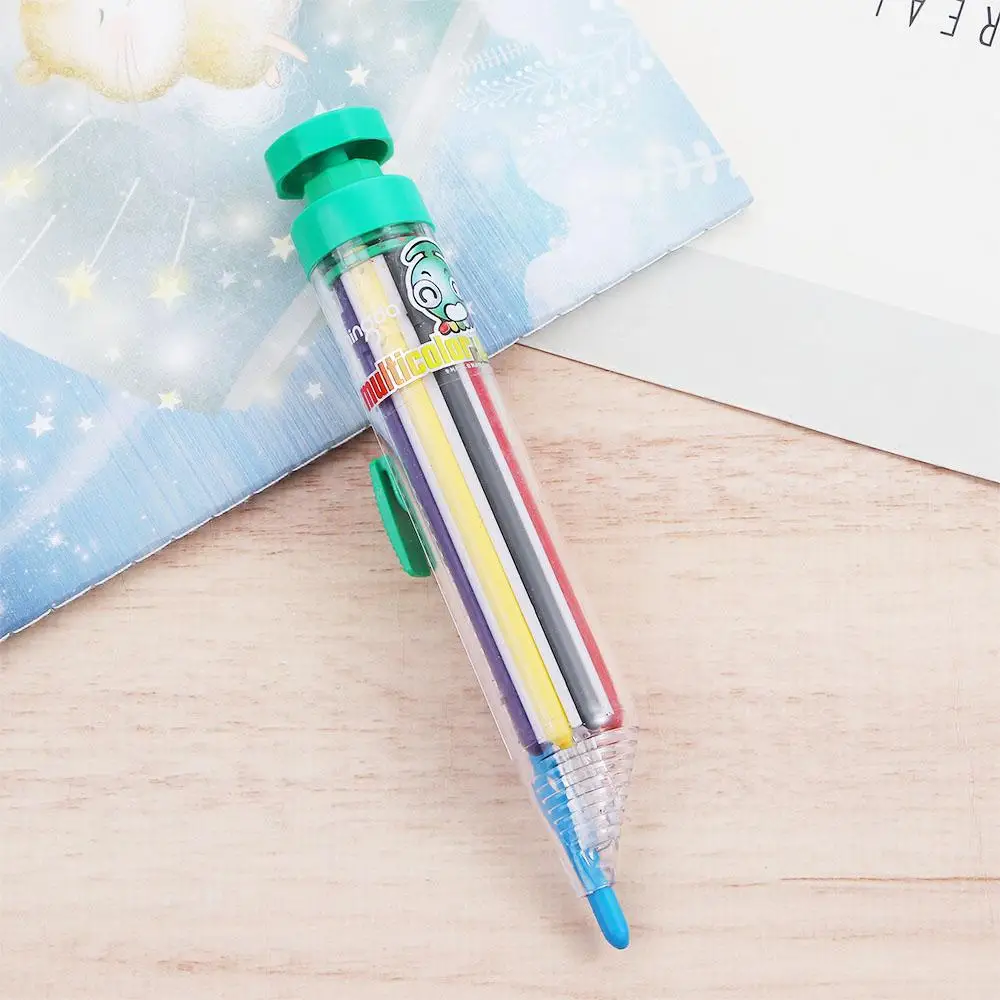 School Supplies Push Style Painting Pens Graffiti Tool Oil Pastel Multicolor Crayons Highlighter Marker Pen Colored Pencil