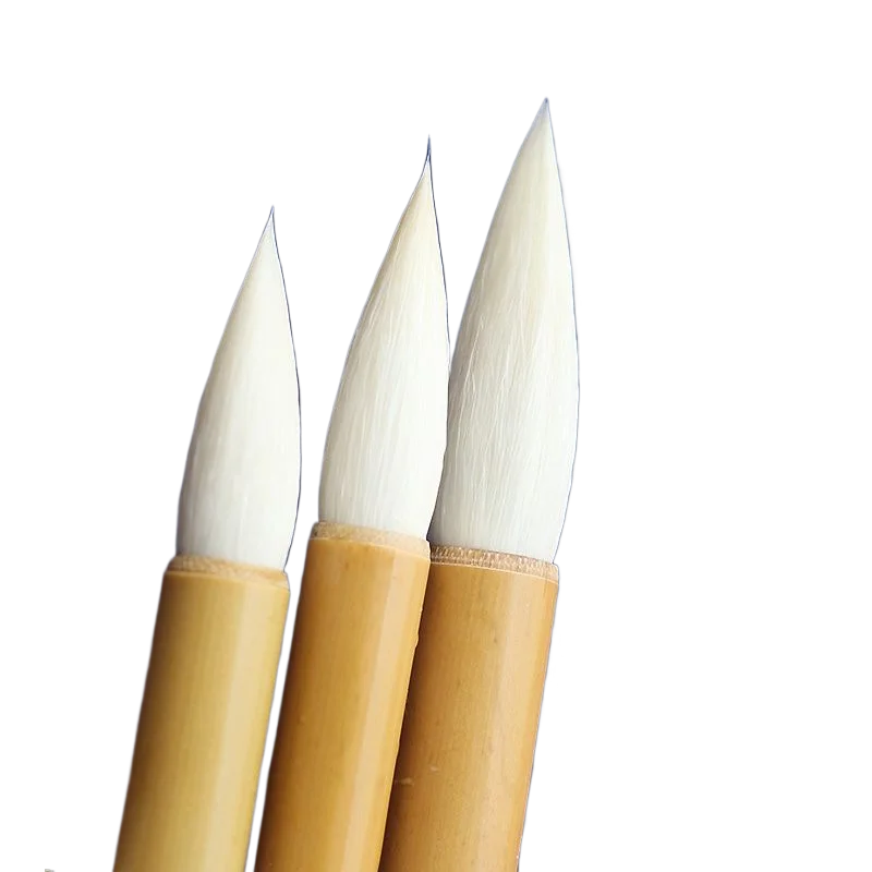 Chinese Calligraphy Pen White Clouds Woolen Hair Brush Pen 3pcs/set Chinese Painting Coloring Calligraphy Brushes Tinta China
