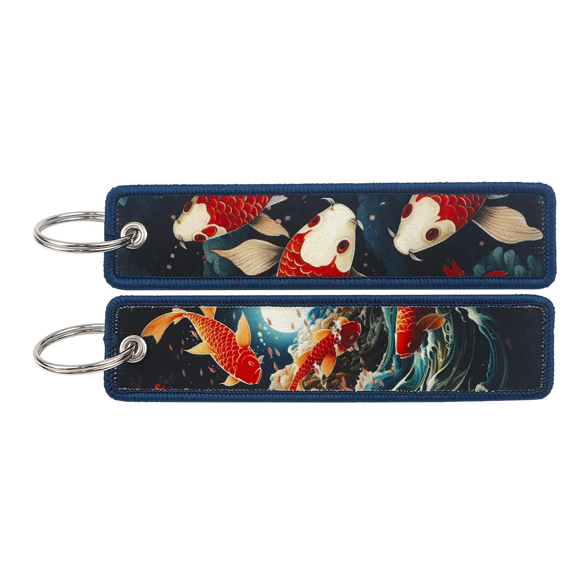 New Japanese Keychain for Cars Backpack Key Holders Embroidery Keyrings Key Tag Jet Tag Accessories Gifts