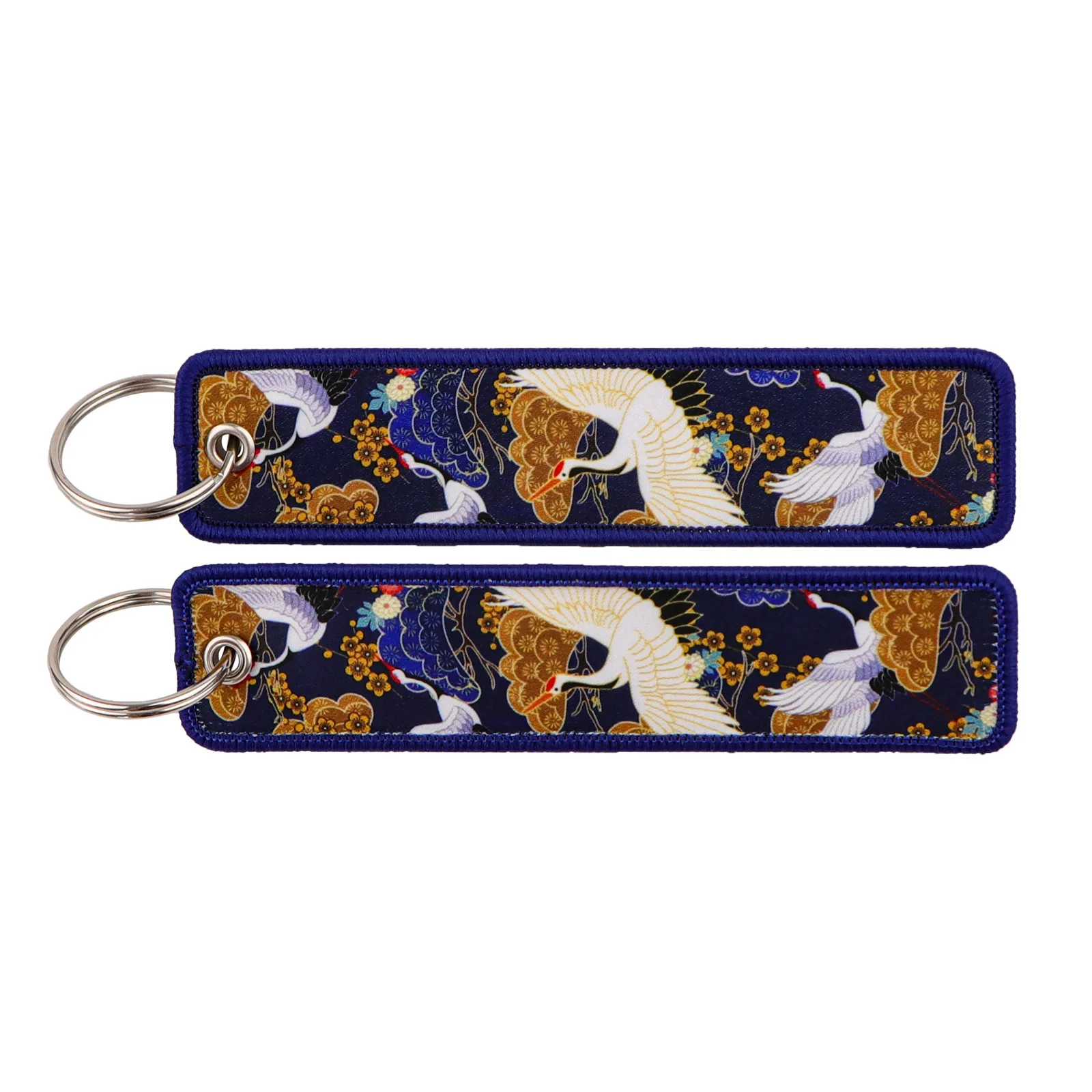 New Japanese Keychain for Cars Backpack Key Holders Embroidery Keyrings Key Tag Jet Tag Accessories Gifts