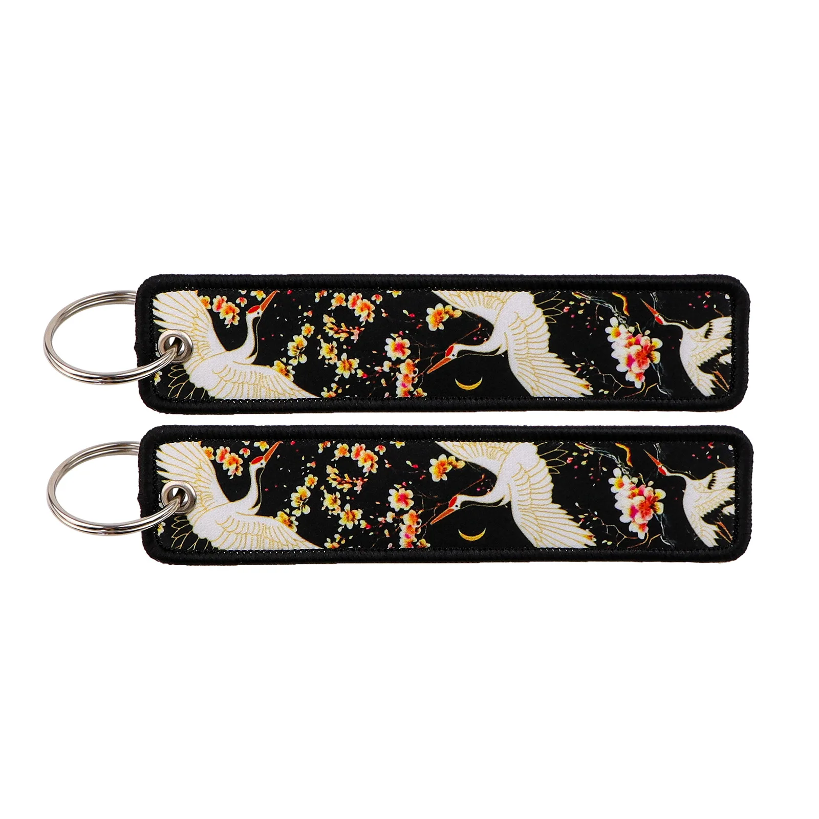 New Japanese Keychain for Cars Backpack Key Holders Embroidery Keyrings Key Tag Jet Tag Accessories Gifts
