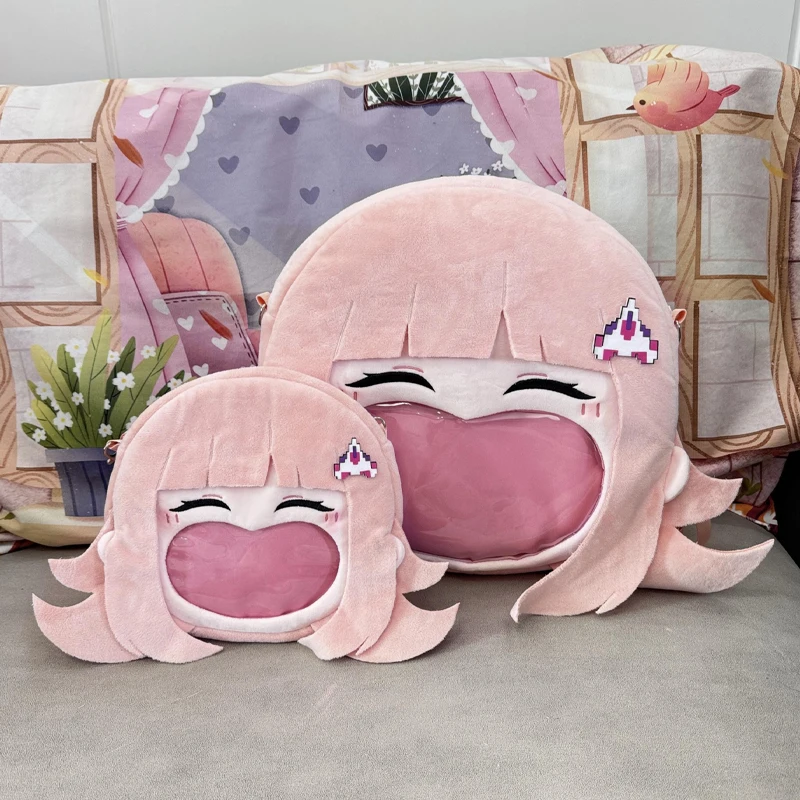 Anime Game Danganronpa Nanami ChiaKi Kawaii Face Cosplay Plush Itbag Lolita Women Shoulder Bag Funny Backpack Decor Fans Gifts