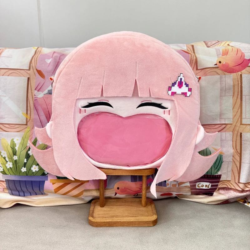 Anime Game Danganronpa Nanami ChiaKi Kawaii Face Cosplay Plush Itbag Lolita Women Shoulder Bag Funny Backpack Decor Fans Gifts